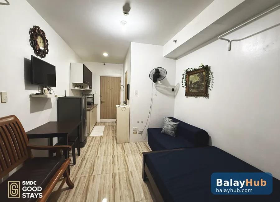 Fully Furnished 1-Bedroom with Balcony at Grace Residences Tower 4, Taguig