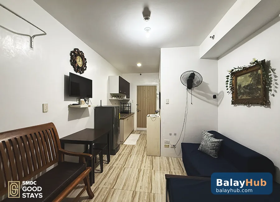 Fully Furnished 1-Bedroom with Balcony at Grace Residences Tower 4, Taguig
