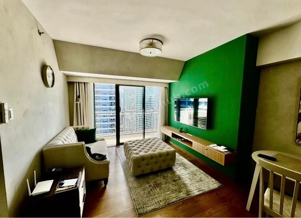 2BR Condo at The Rise Makati, 48th Floor, Ayala Ave View