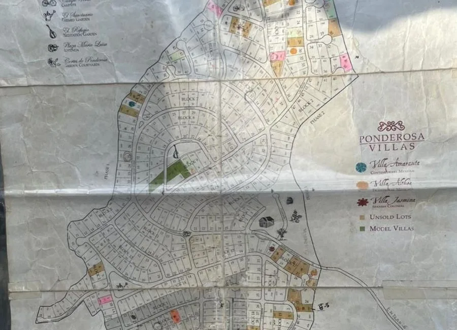 833SQM RESIDENTIAL LOT; PONDEROSA LEISURE FARMS - STA ROSA, LAGUNA - FOR SALE