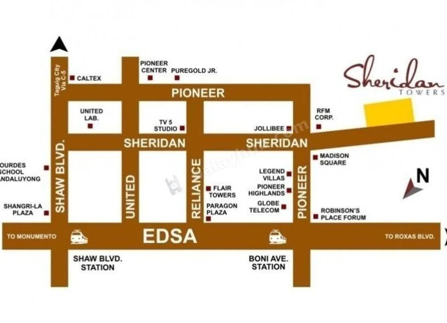 2 Bedroom Condo For Rent at Sheridan Towers Mandaluyong City