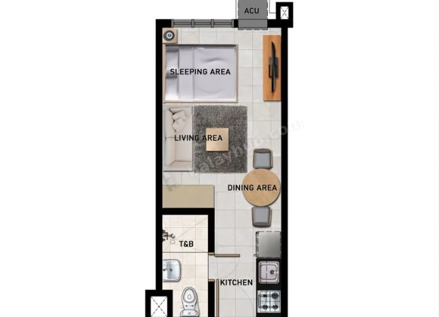 Studio Condo For Rent Vista 309 Residences Very Near from Miriam College and Ateneo de Manila Katipunan Quezon City