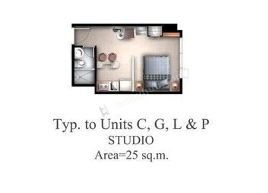 Furnished Studio Condo For Rent Morgan Suites Residences, McKinley Hill Taguig