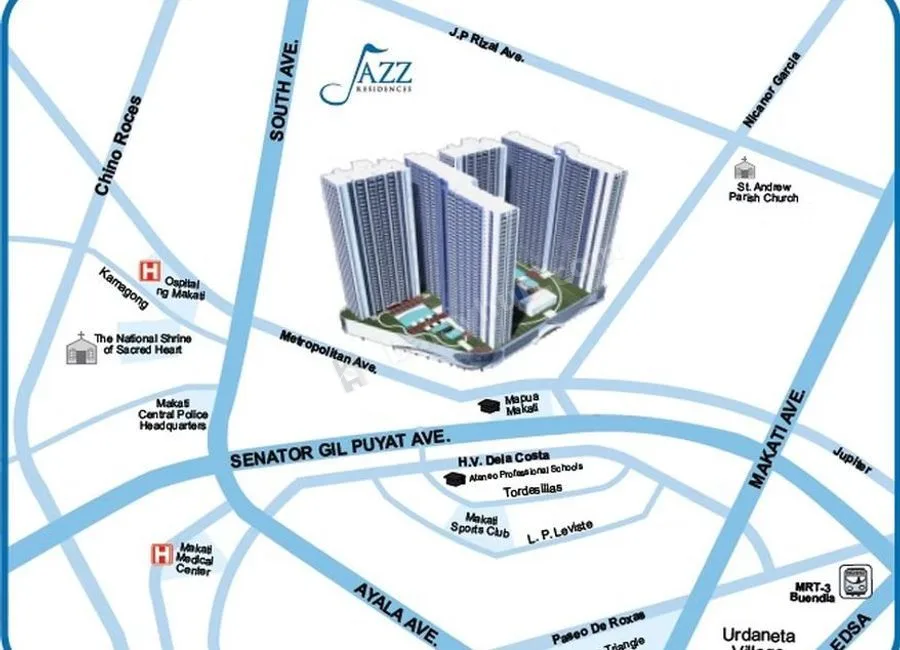 🏙️ FOR RENT: Fully Furnished Studio @ Jazz Residences Makati – ₱19K ALL-IN!