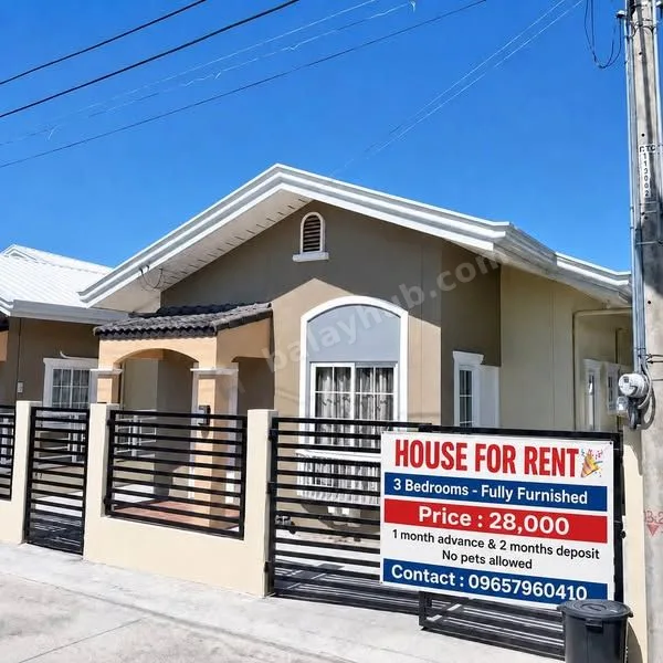 3-Bedroom Furnished House for Rent in Solare Subdivision, Lapu-Lapu City